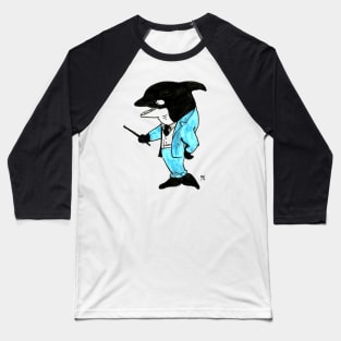 Killer Whale Lecturer Baseball T-Shirt